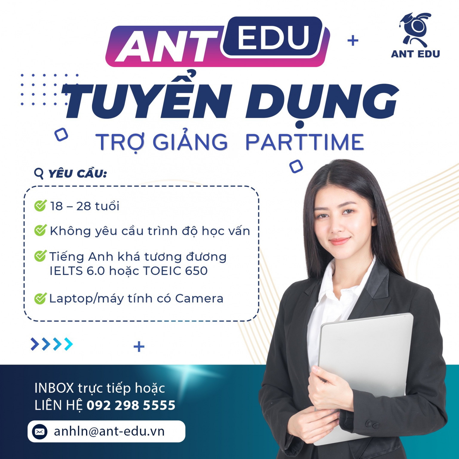 ANT EDU EDUCATION SYSTEM RECRUITING PARTTIME TEACHING ASSISTANTS ANT EDU