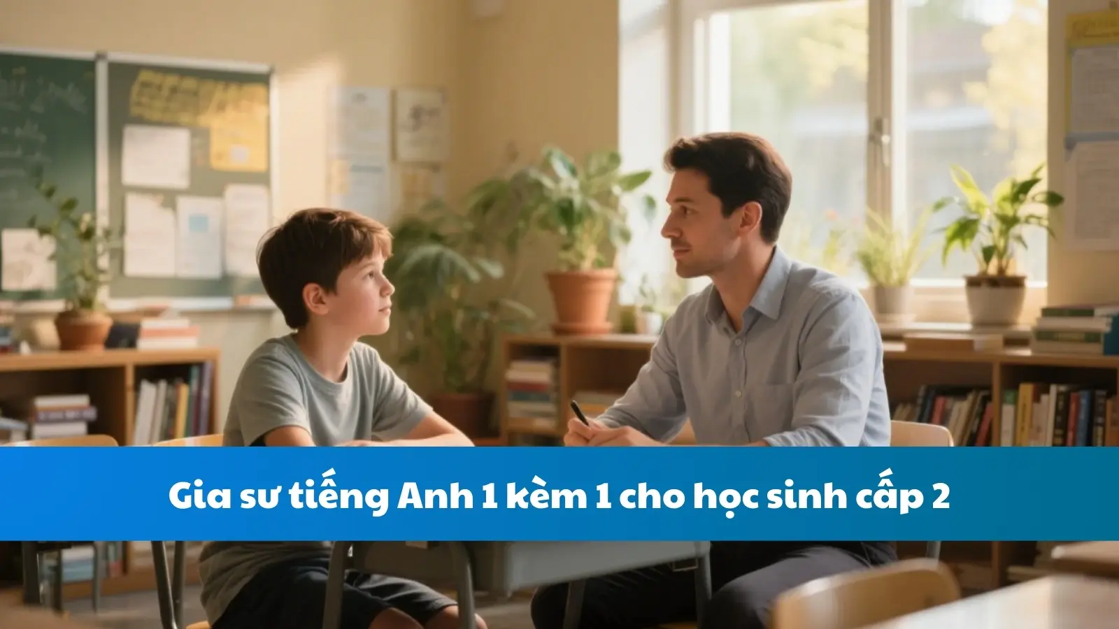 Gia sư tiếng Anh 1 kèm 1 cho học sinh cấp 2