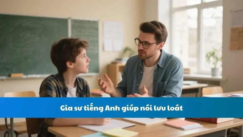 Gia sư tiếng Anh giúp nói lưu loát