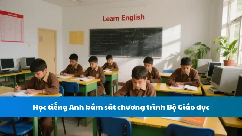 Học tiếng Anh bám sát chương trình Bộ Giáo dục