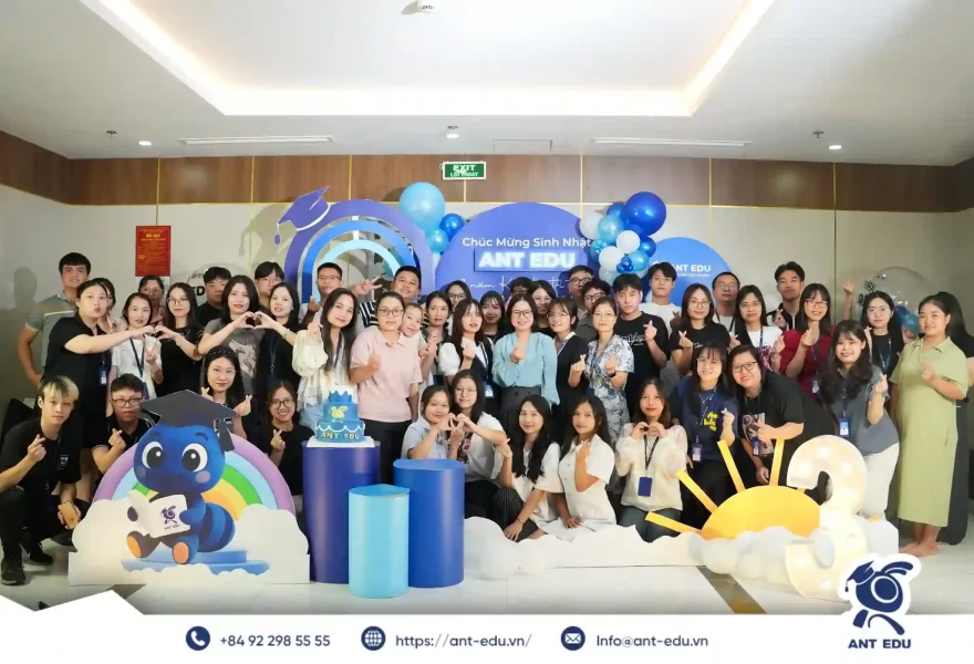 Mừng Sinh Nhật Ant Edu Tròn 3 Tuổi - Hành Trình Kiến Tạo Tri Thức