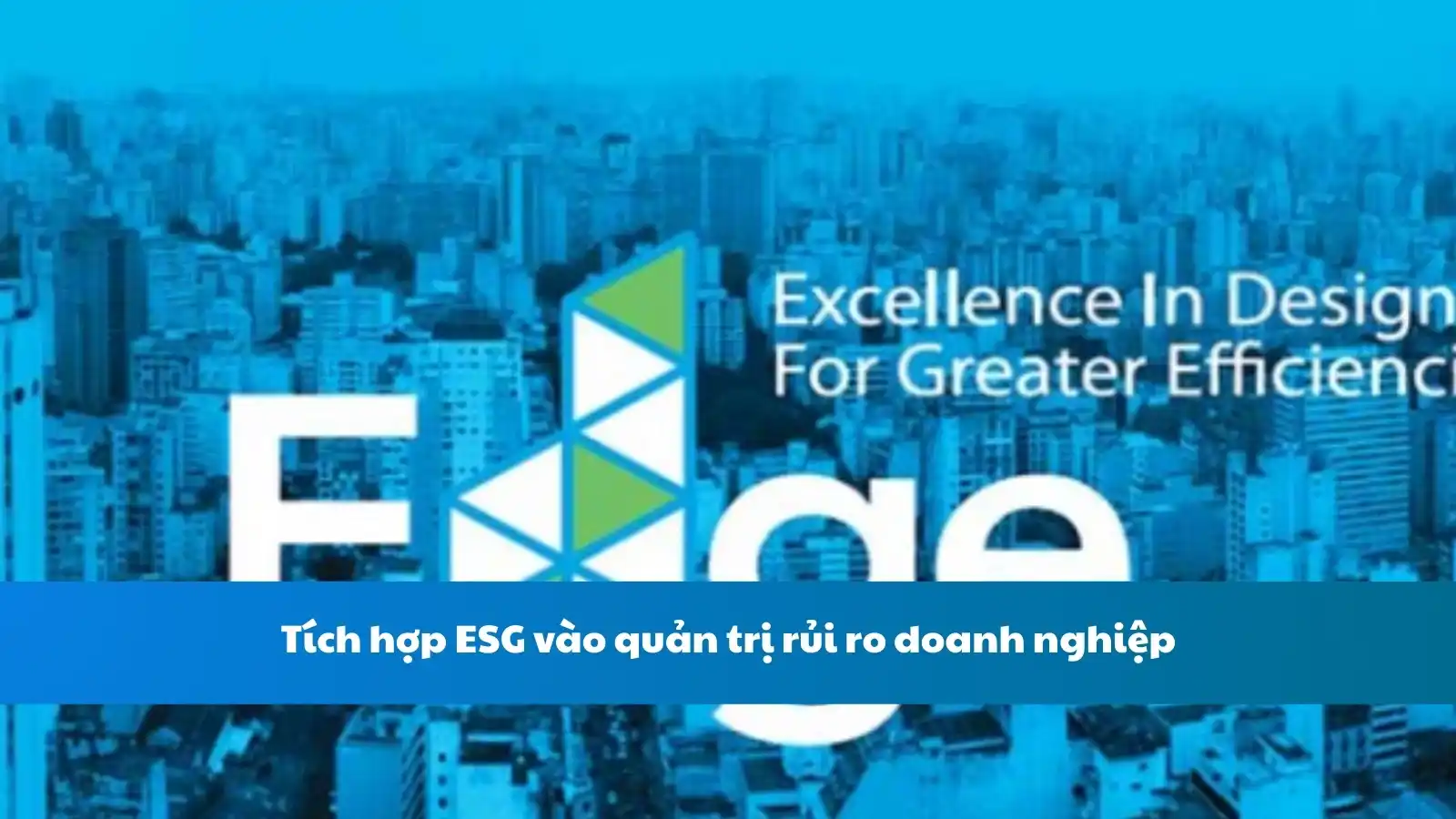Tích hợp ESG vào quản trị rủi ro doanh nghiệp