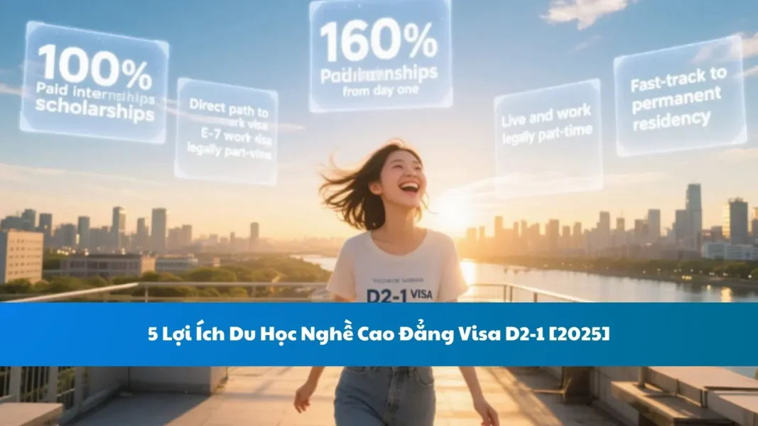 5 Lợi Ích Du Học Nghề Cao Đẳng Visa D2-1 [2025]