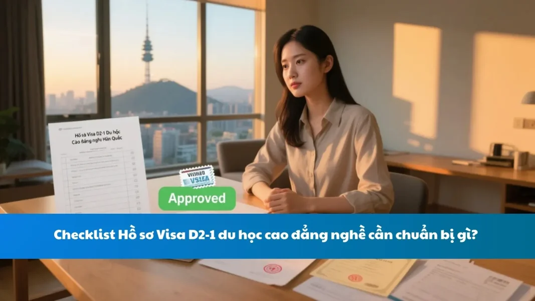 Checklist Hồ sơ Visa D2-1 du học cao đẳng nghề cần chuẩn bị gì?