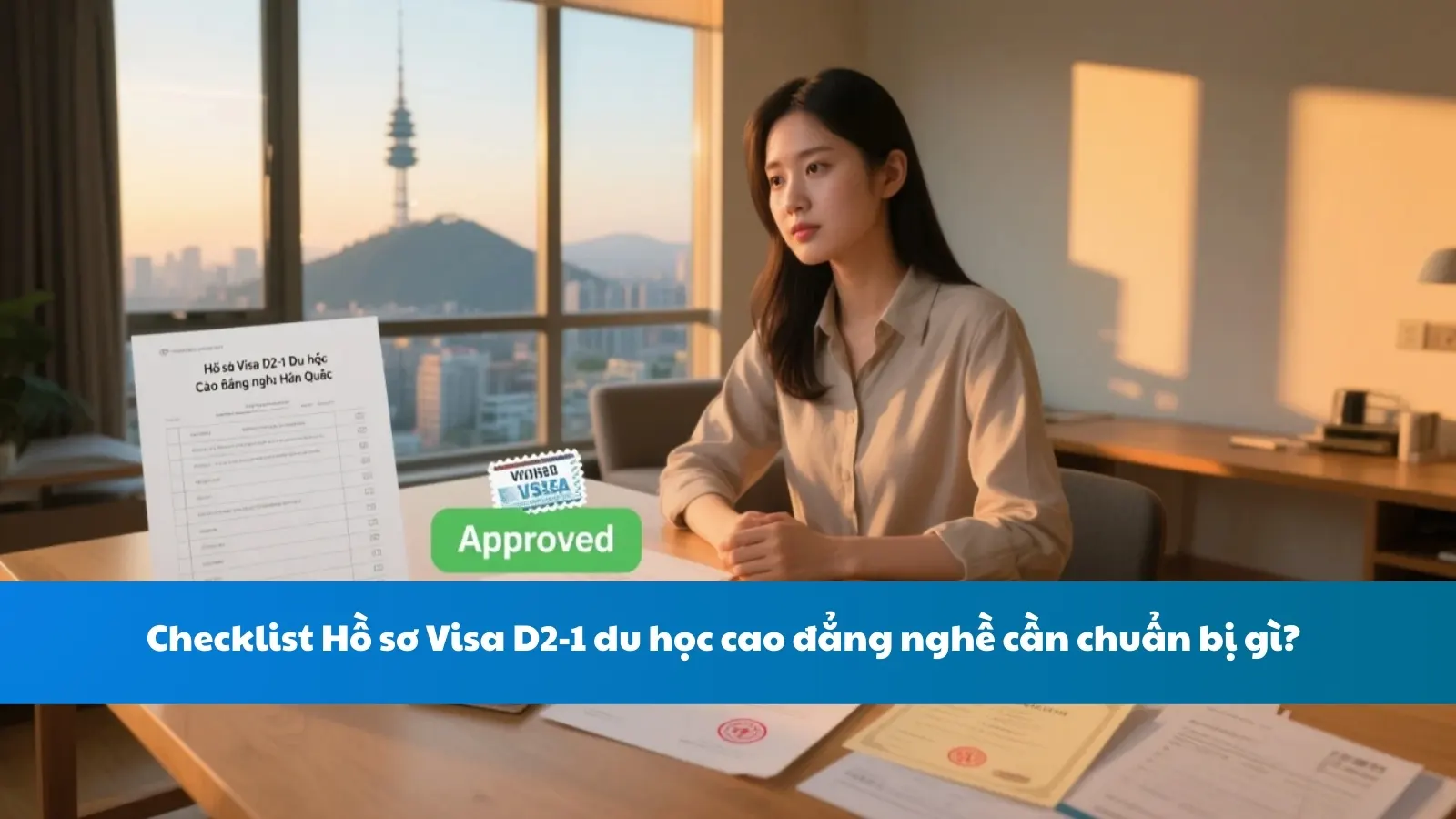 Checklist Hồ sơ Visa D2-1 du học cao đẳng nghề cần chuẩn bị gì?