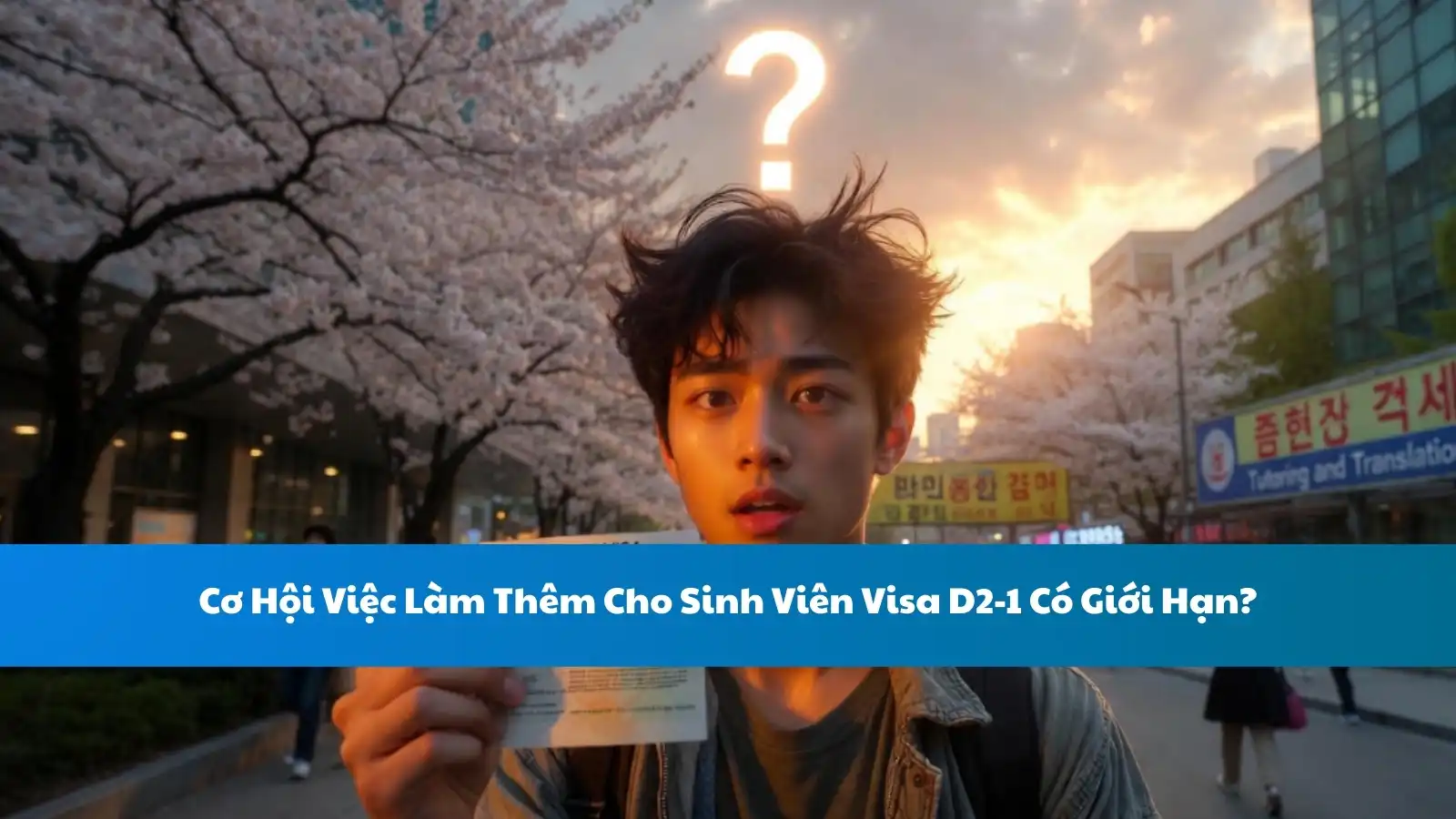 Cơ Hội Việc Làm Thêm Cho Sinh Viên Visa D2-1 Có Giới Hạn?