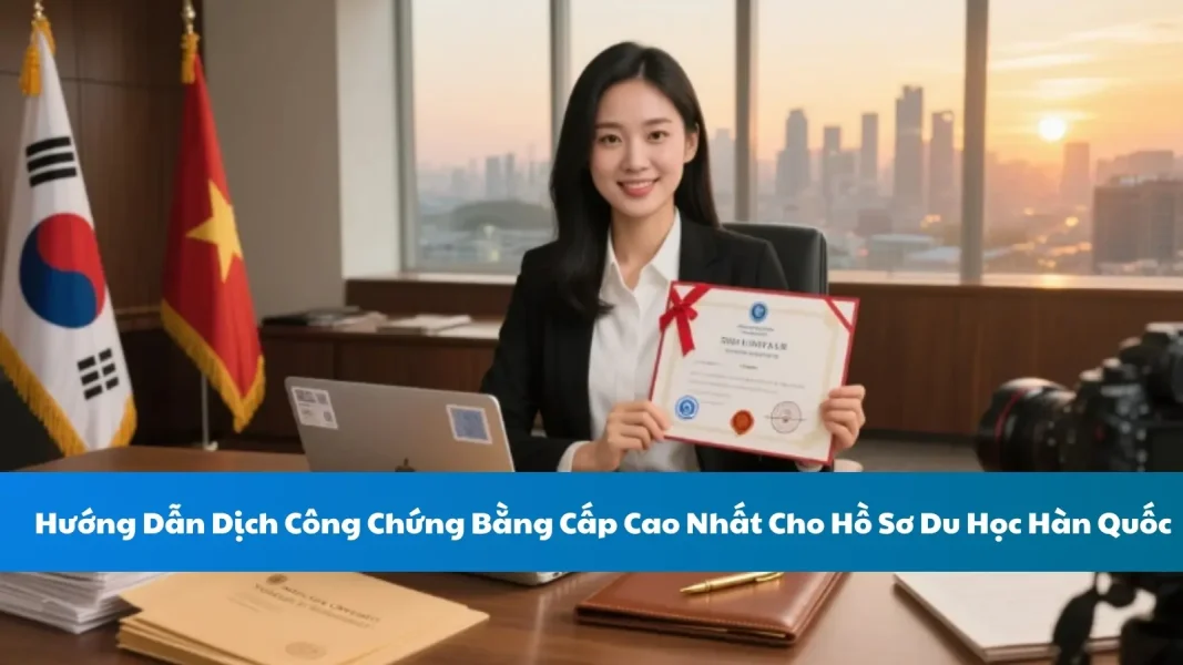 Hướng Dẫn Dịch Công Chứng Bằng Cấp Cao Nhất Cho Hồ Sơ Du Học Hàn Quốc