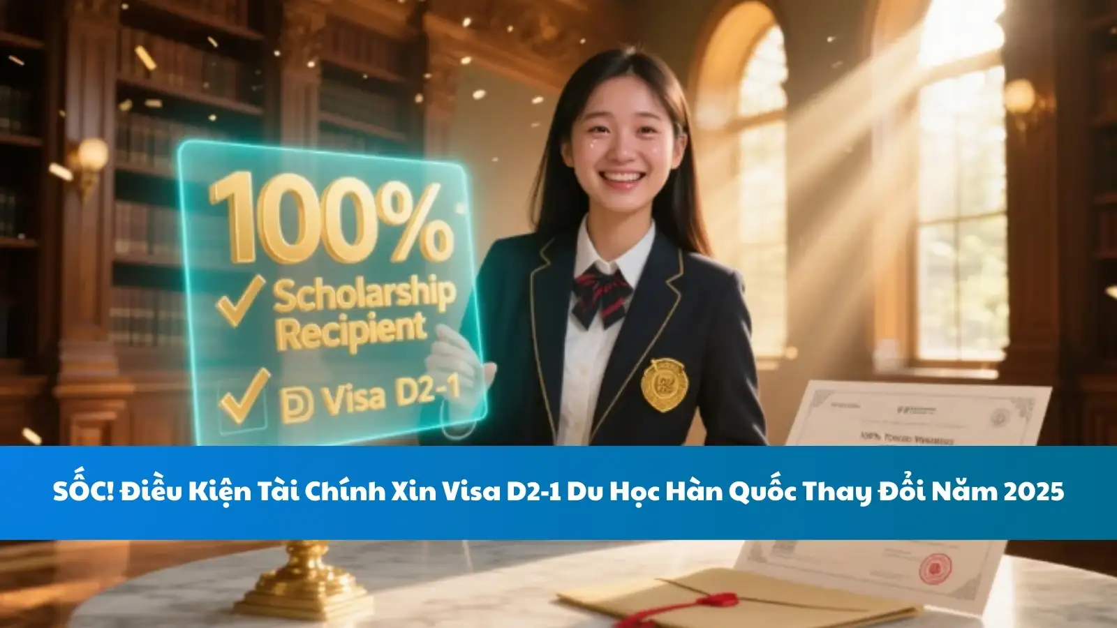 SỐC! Điều Kiện Tài Chính Xin Visa D2-1 Du Học Hàn Quốc Thay Đổi Năm 2025