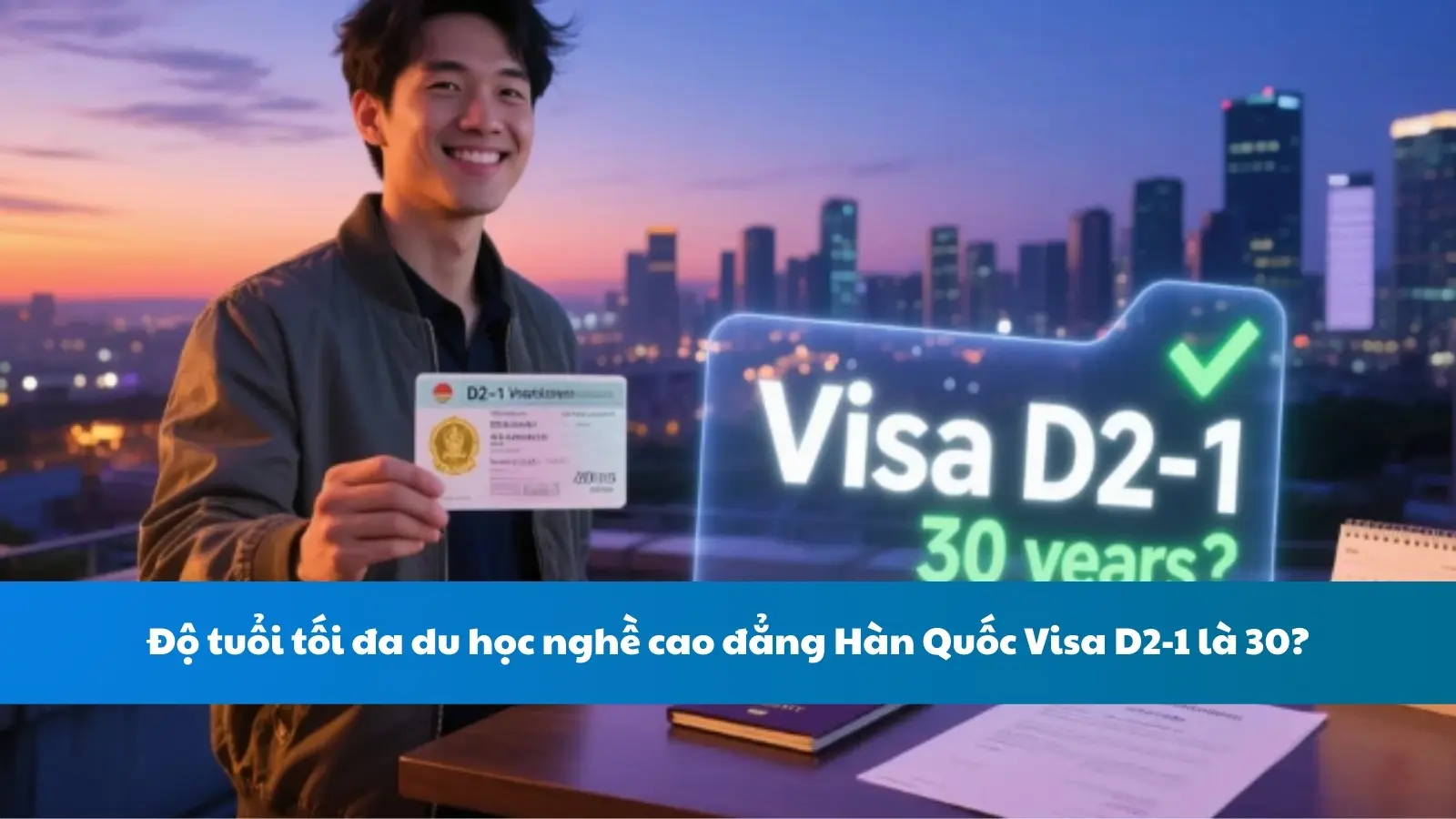 Độ tuổi tối đa du học nghề cao đẳng Hàn Quốc Visa D2-1 là 30?