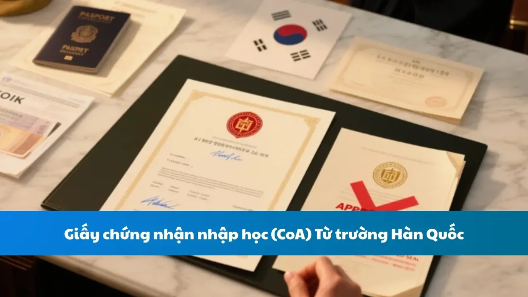 Giấy Chứng Nhận Nhập Học (CoA) Từ Trường Hàn Quốc