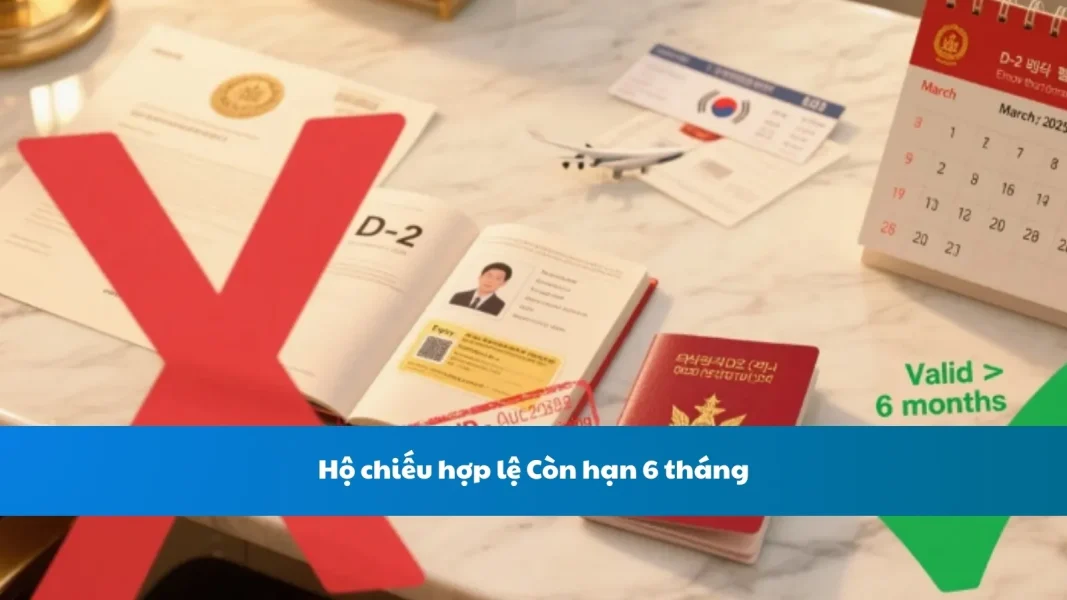 Hộ Chiếu Du Học Hàn Quốc Hợp Lệ Còn Hạn 6 Tháng+