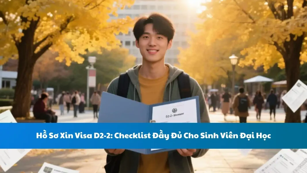 Hồ Sơ Xin Visa D2-2: Checklist Đầy Đủ Cho Sinh Viên Đại Học Du Học Hàn Quốc Năm 2025