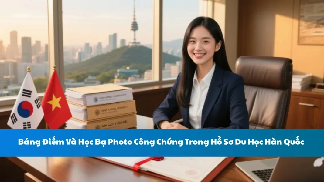 Bảng Điểm Và Học Bạ Photo Công Chứng Trong Hồ Sơ Du Học Hàn Quốc