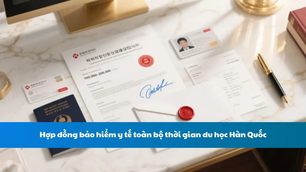Hợp Đồng Bảo Hiểm Y Tế Toàn Bộ Thời Gian Du Học Hàn Quốc