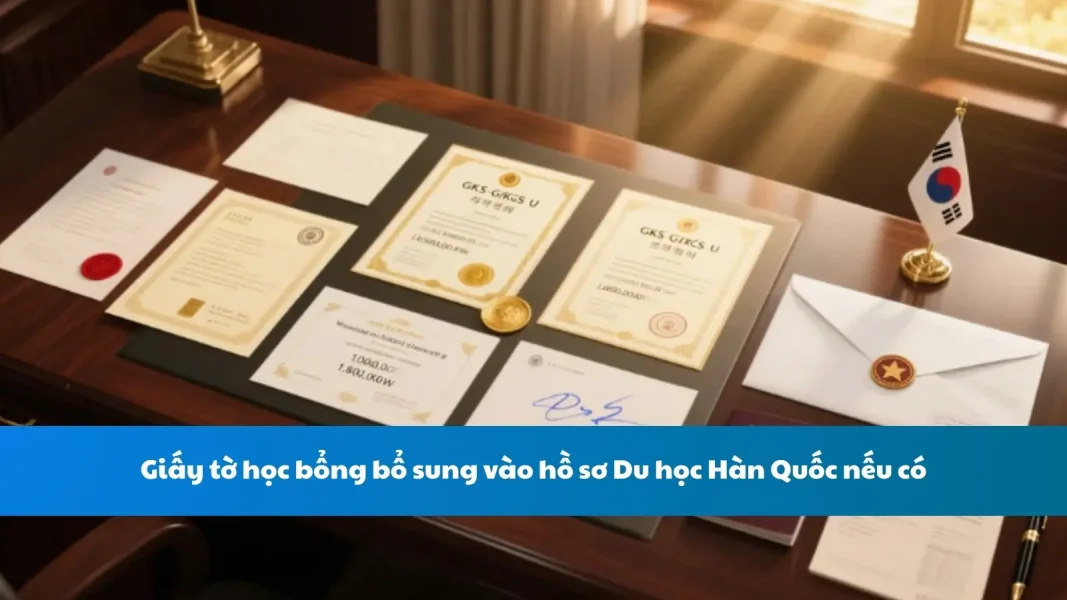 Hướng Dẫn Giấy Tờ Học Bổng Bổ Sung Hồ Sơ Du Học Hàn Quốc