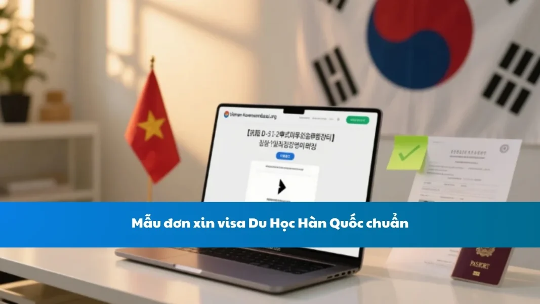 Mẫu đơn xin visa Du Học Hàn Quốc chuẩn