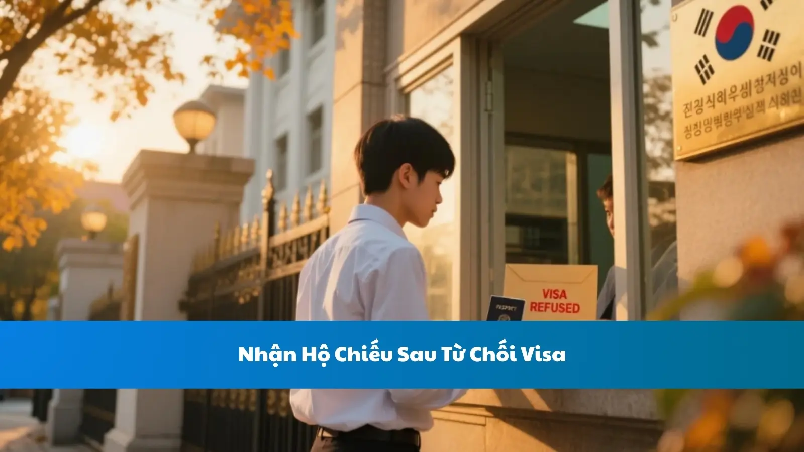 Nhận Hộ Chiếu Sau Từ Chối Visa Du Học Hàn Quốc