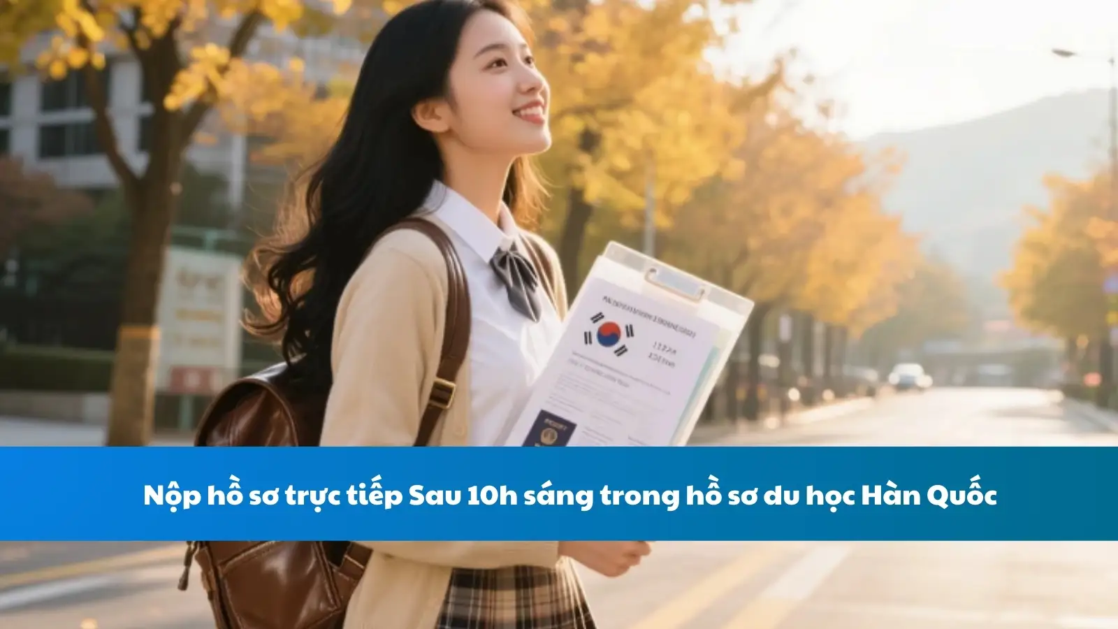 Nộp hồ sơ trực tiếp Sau 10h sáng trong hồ sơ du học Hàn Quốc
