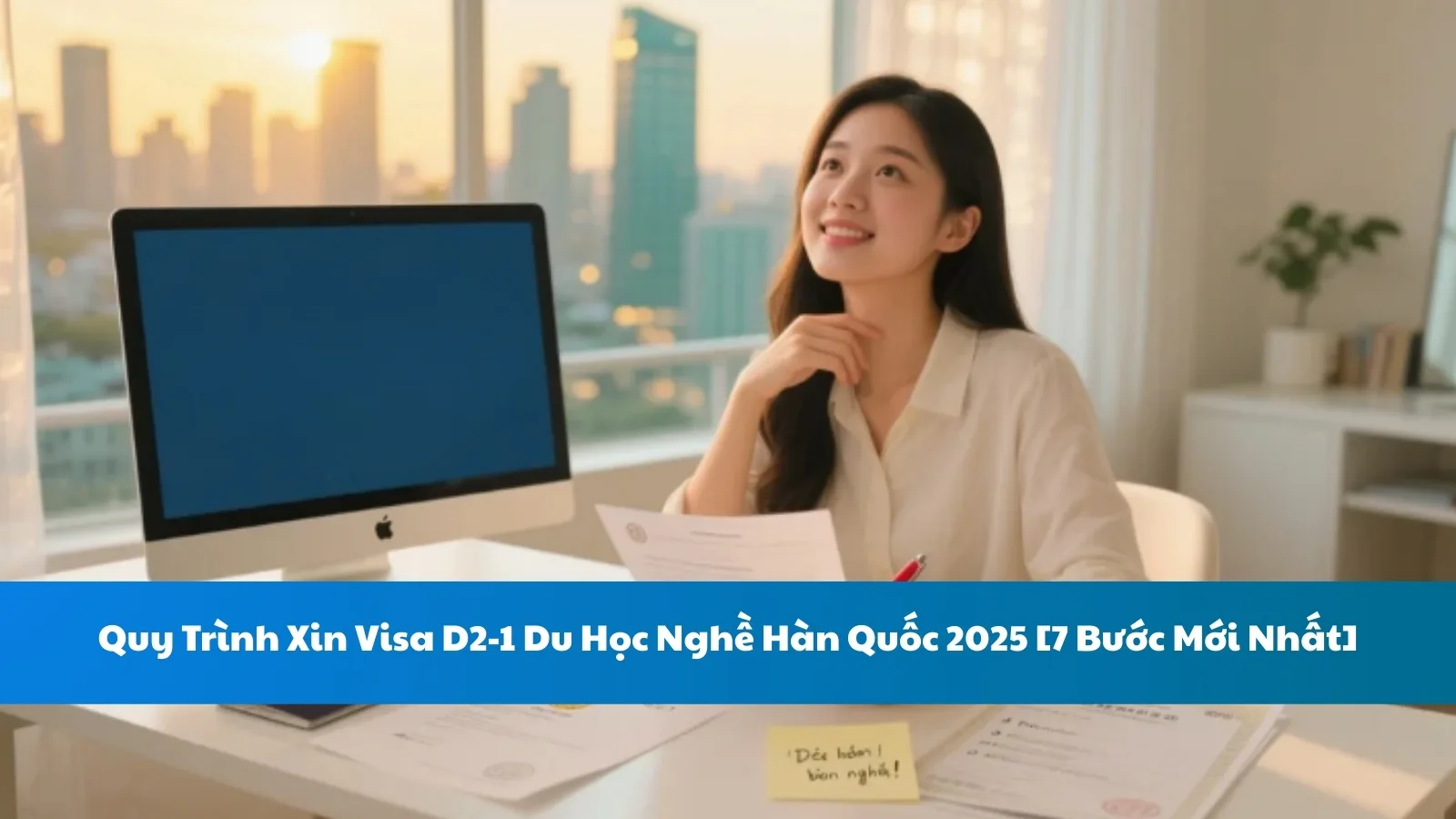 Quy Trình Xin Visa D2-1 Du Học Nghề Hàn Quốc 2025 [7 Bước Mới Nhất]