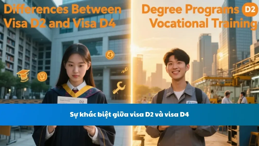 Sự khác biệt giữa visa D2 và visa D4