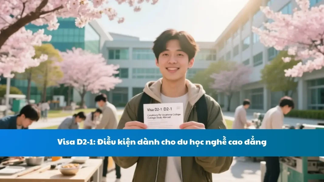 Visa D2-1: Điều kiện dành cho du học nghề cao đẳng