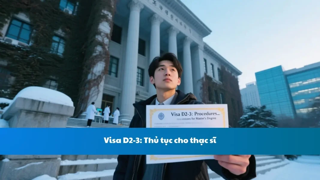 Visa D2-3: Thủ tục cho thạc sĩ