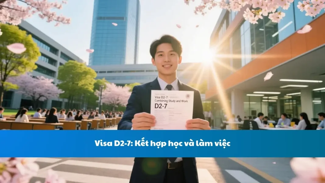Visa D2-7: Kết hợp học và làm việc