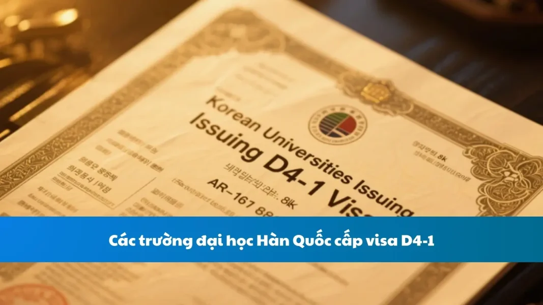 [CẬP NHẬT 2025] Danh Sách Trường Đại Học Hàn Quốc Cấp Visa D4-1 An Toàn (TOP 1% & TOP 2%)