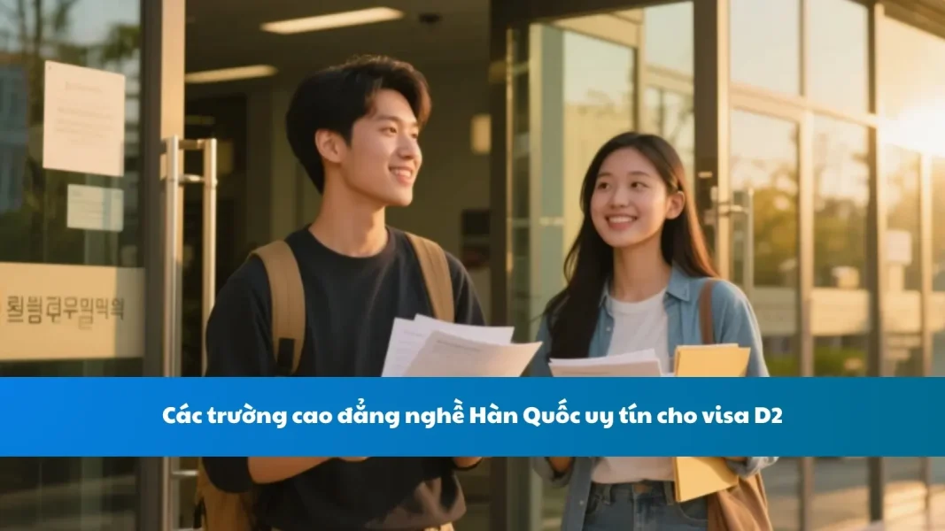 Các trường cao đẳng nghề Hàn Quốc uy tín cho visa D2