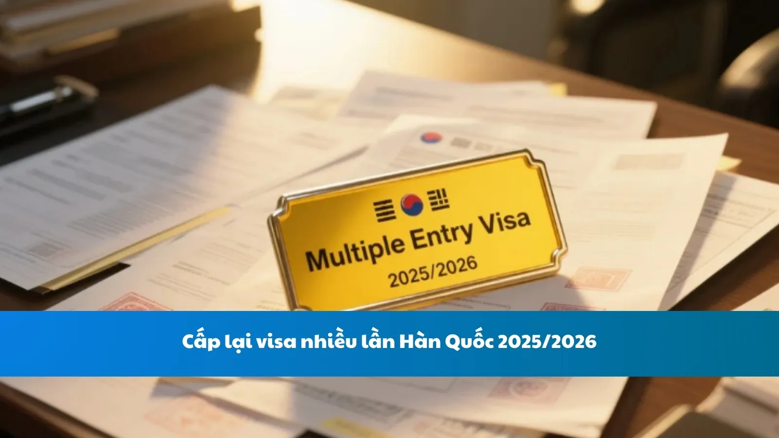 Cấp lại visa nhiều lần Hàn Quốc 2025/2026