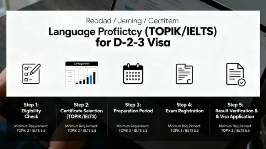 Chứng chỉ ngoại ngữ (TOPIK/IELTS) D2-3