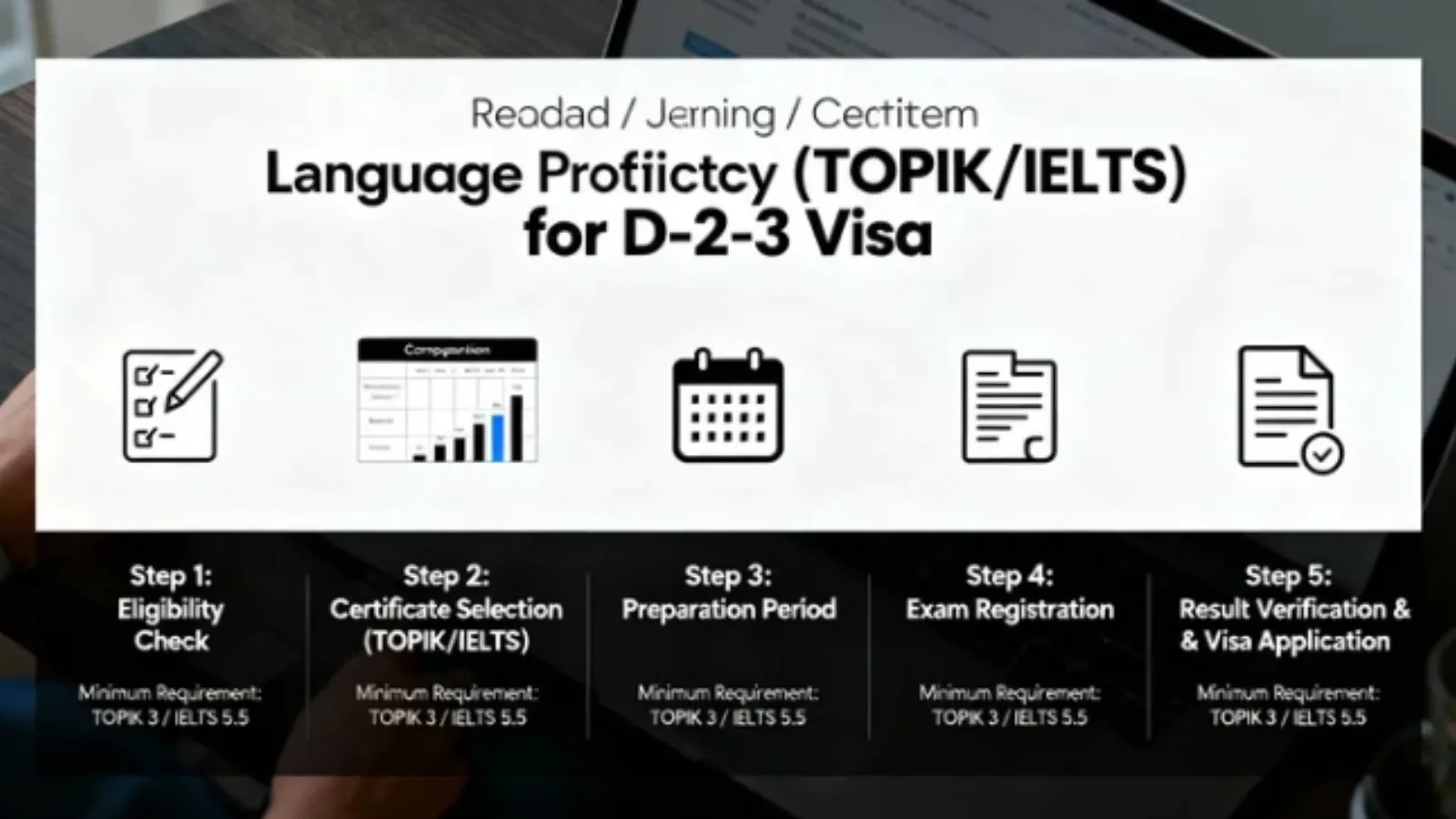 Chứng chỉ ngoại ngữ (TOPIK/IELTS) D2-3