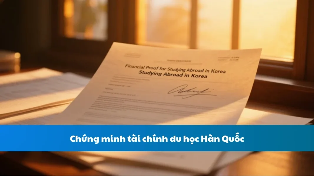 Hướng Dẫn Chứng Minh Tài Chính Du Học Hàn Quốc A-Z: Số Tiền, Thời Gian & Thủ Tục