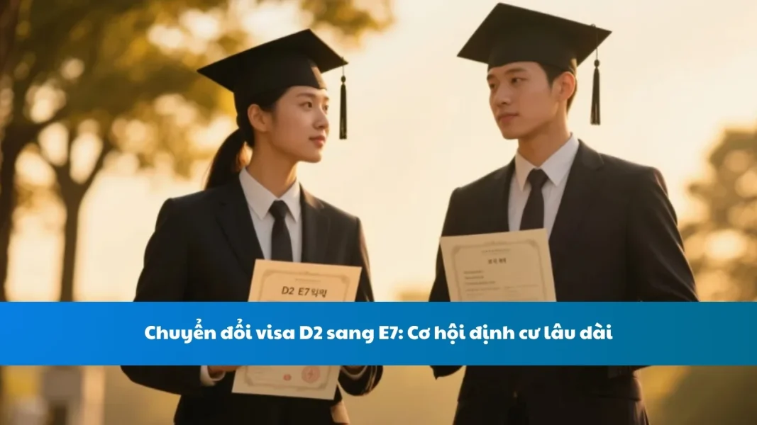 Chuyển đổi visa D2 sang E7: Cơ hội định cư lâu dài
