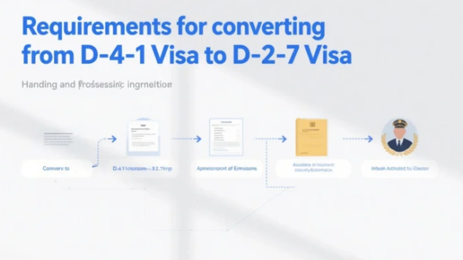 Điều kiện chuyển đổi Visa D4-1 sang D2-7
