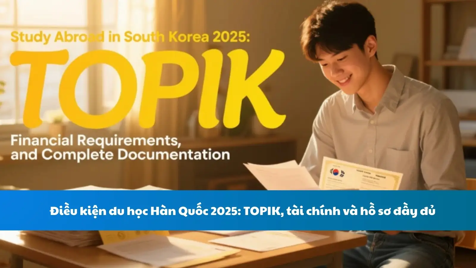 Điều kiện du học Hàn Quốc 2025: TOPIK, tài chính và hồ sơ đầy đủ