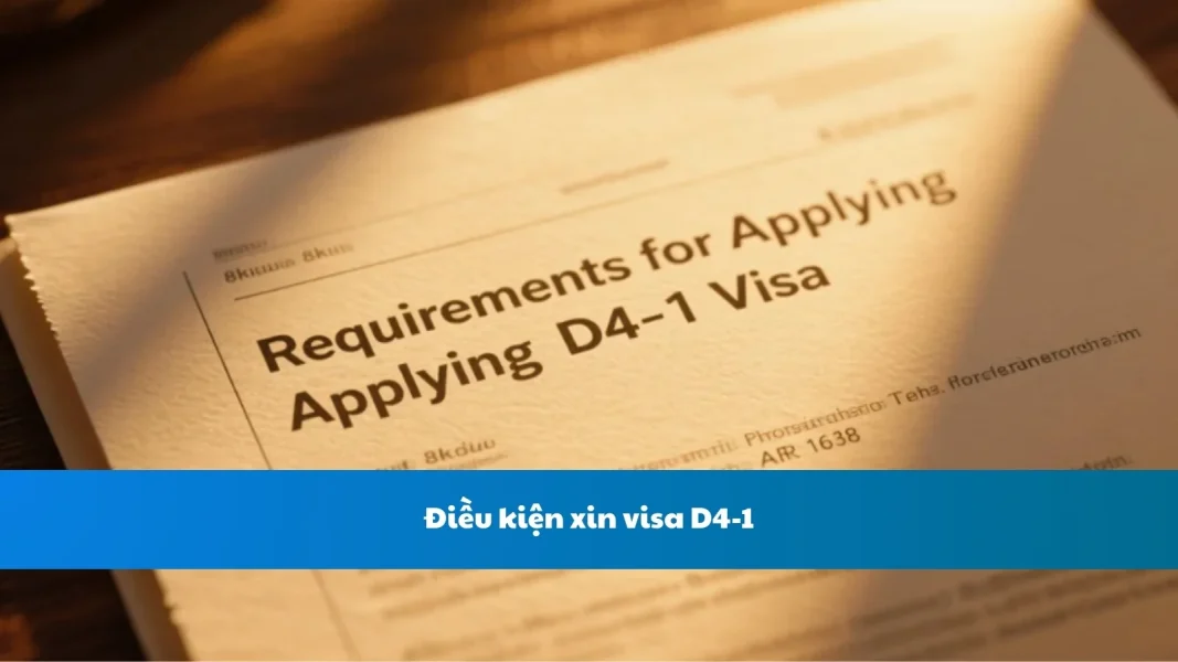 Điều kiện xin visa D4-1