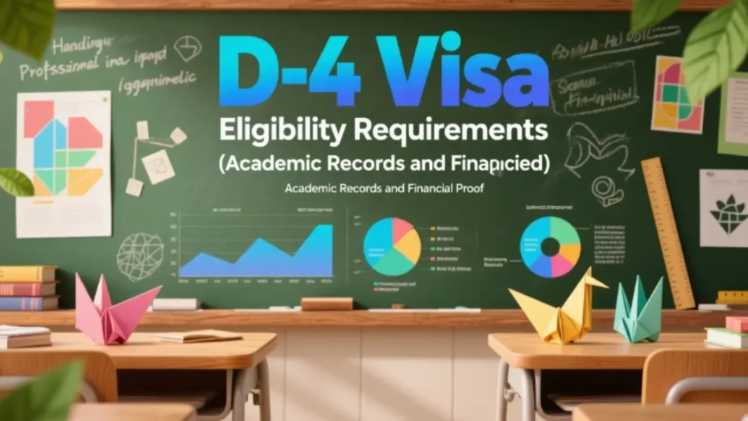 Điều kiện xin Visa D4 (Yêu cầu học bạ, chứng minh tài chính)