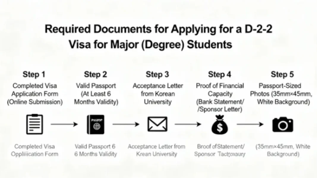 Giấy Tờ Cần Thiết Xin Visa D2-2 Cho Sinh Viên Học Chuyên Ngành