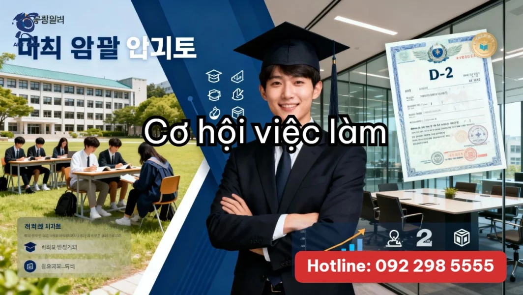 Học chuyên ngành đại học Hàn Quốc: Cơ hội việc làm – Lợi thế của visa D2