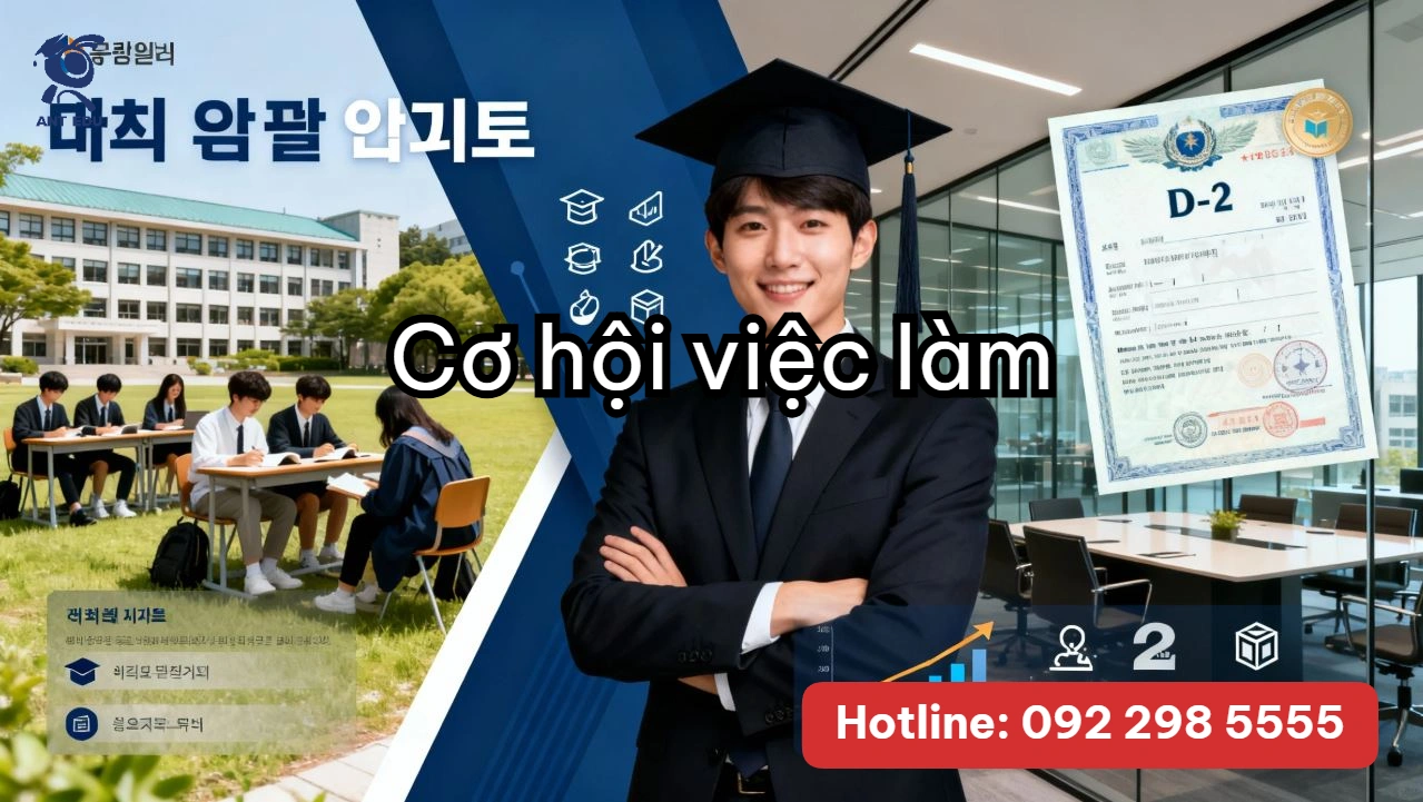 Học chuyên ngành đại học Hàn Quốc: Cơ hội việc làm – Lợi thế của visa D2