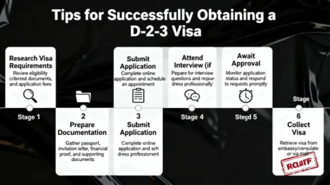 Kinh nghiệm xin Visa D2-3 thành công