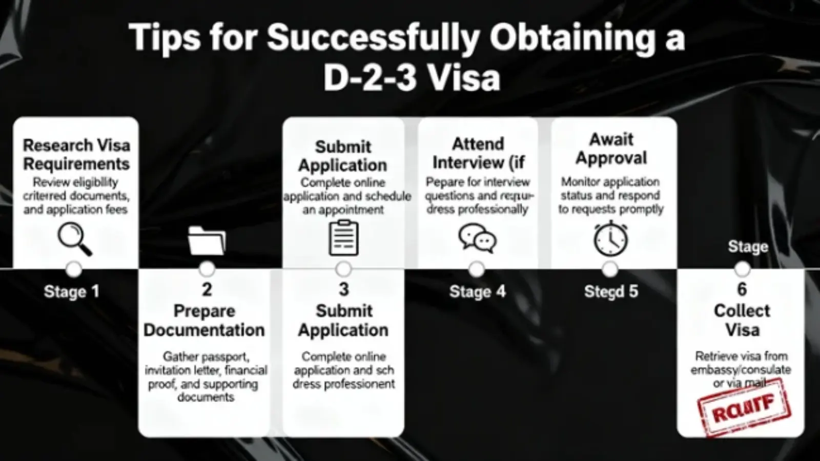 Kinh nghiệm xin Visa D2-3 thành công