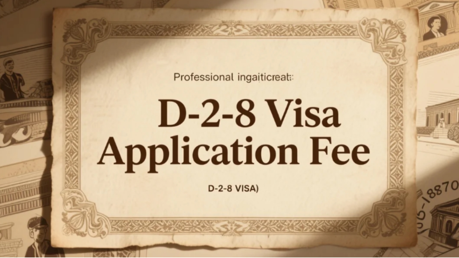 Lệ phí xin Visa D2-8