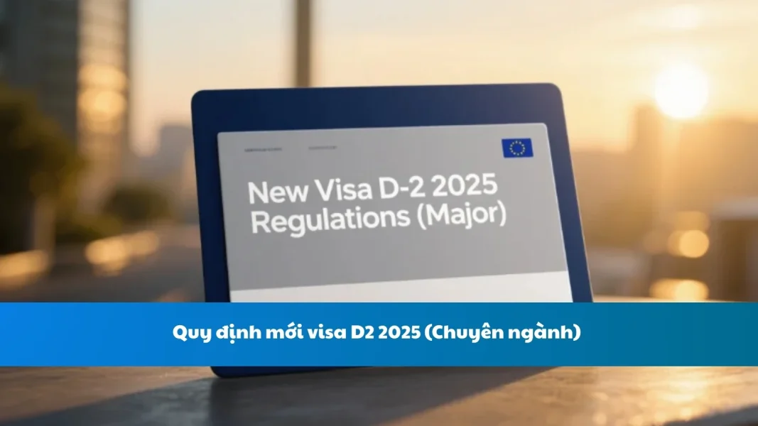 Quy định mới visa D-2 2025 (Chuyên ngành)