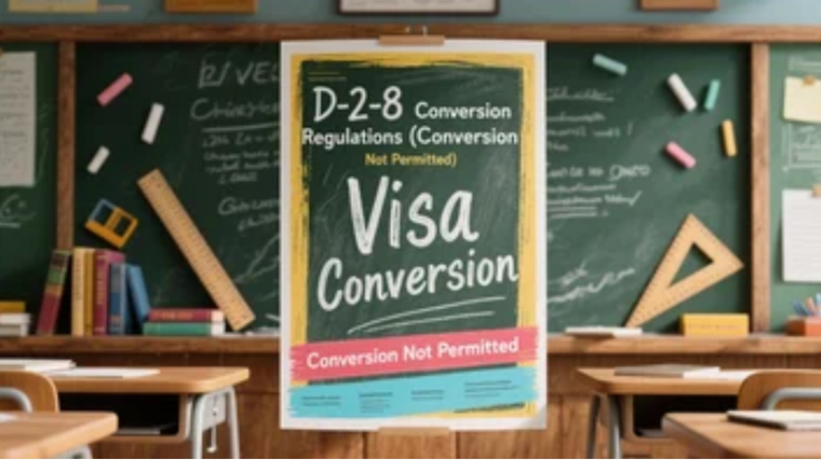 Quy định chuyển đổi Visa D2-8 (Không được chuyển đổi)