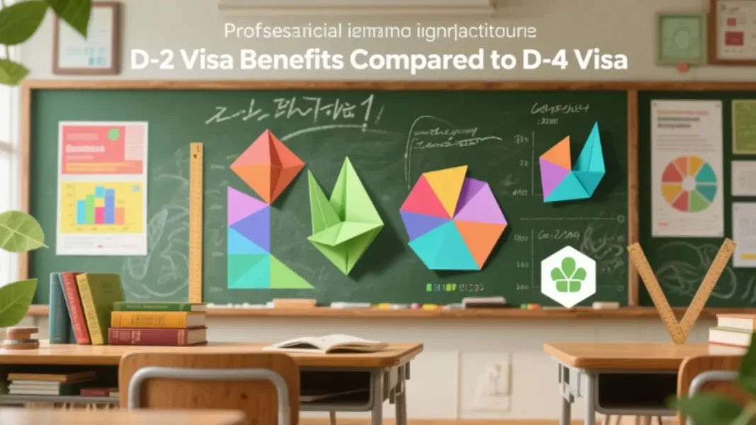 Quyền lợi Visa D2 so với D4