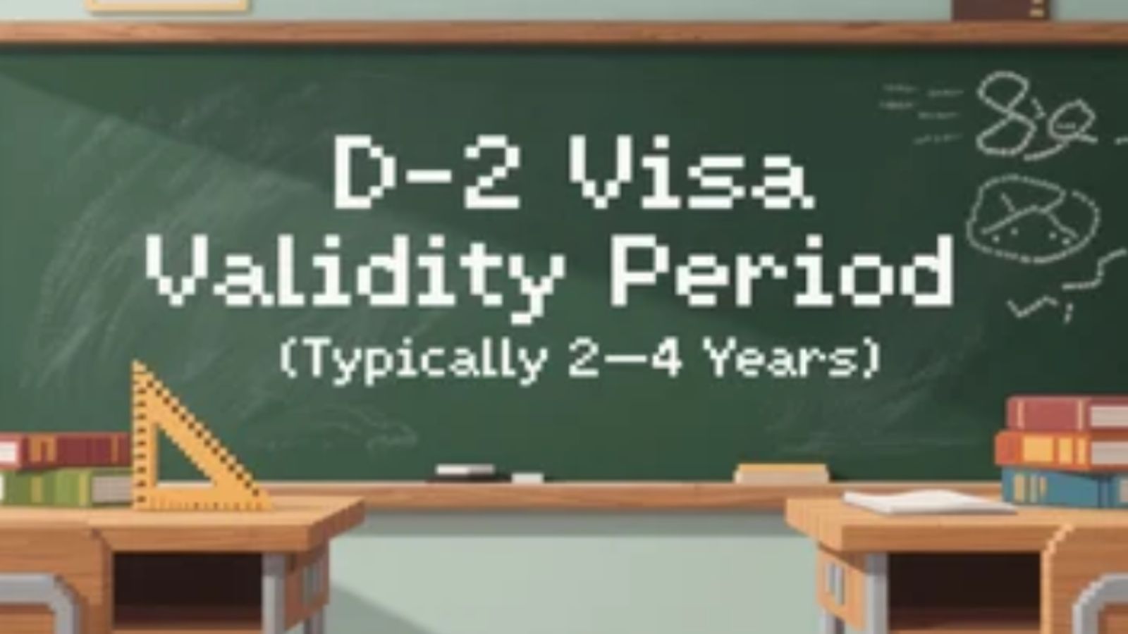 Thời hạn Visa D2 (Thường $2-4$ năm)