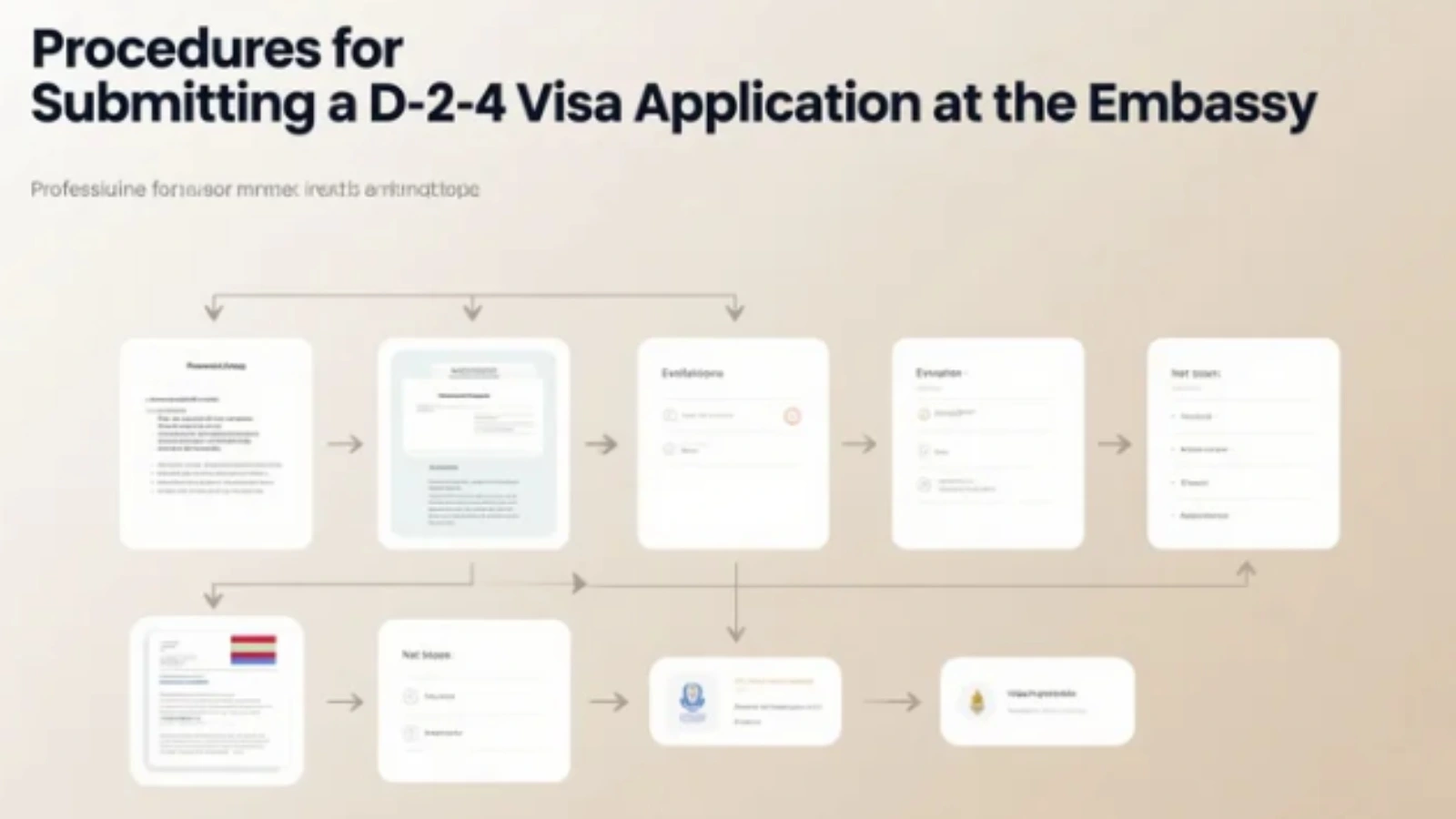 Thủ tục nộp hồ sơ Visa D2-4 tại Đại sứ quán