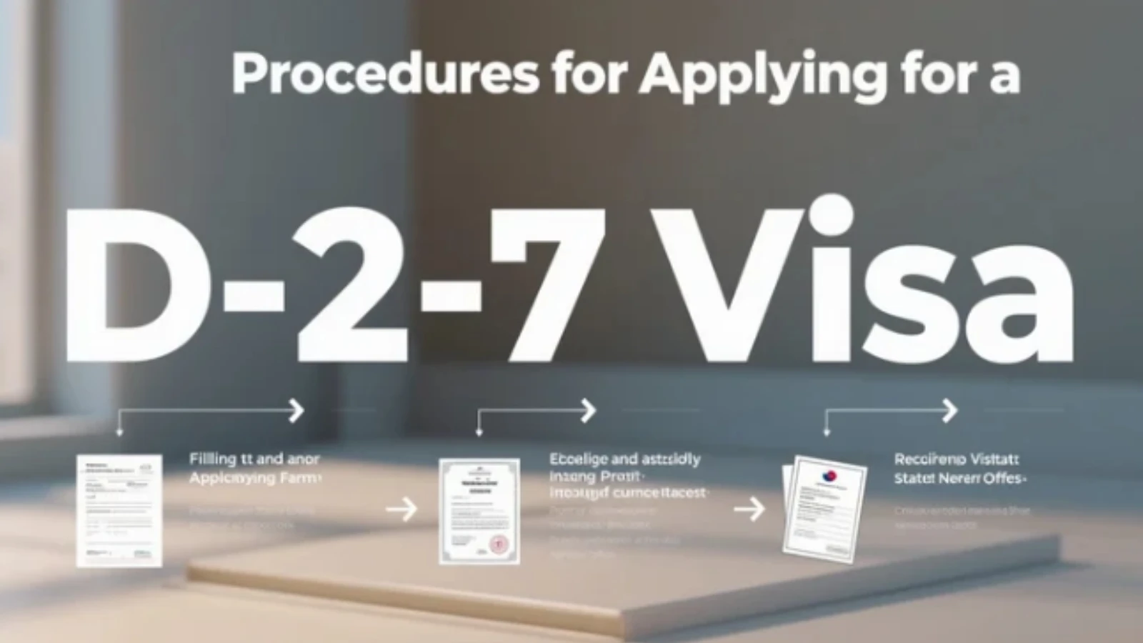Thủ tục xin Visa D2-7